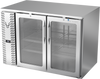 VBB48HC-G-S | 48" Glass Doors Back Bar in Stainless Steel