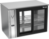 VBB48HC-GS-PT-S | 48" Sliding Glass Doors Pass-thru Back Bar in Stainless Steel