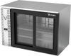 VBB48HC-GS-S | 48" Sliding Glass Doors Back Bar in Stainless Steel