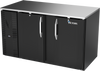 VBB58HC-B | 58" Solid Doors Back Bar in Black