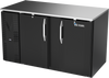 VBB58HC-F-B | 58" Solid Doors Food Rated Back Bar in Black