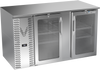 VBB58HC-FG-S | 58" Glass Doors Food Rated Back Bar in Stainless Steel