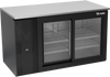 VBB58HC-F-GS-B | 58" Sliding Glass Doors Food Rated Back Bar in Black