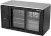 VBB58HC-GS-B | 58" Sliding Glass Doors Back Bar in Black