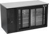 VBB58HC-GS-B | 58" Sliding Glass Doors Back Bar in Black