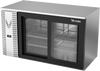VBB58HC-GS-S | 58" Sliding Glass Doors Back Bar in Stainless Steel