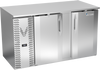 VBB58HC-S | 58" Solid Doors Back Bar in Stainless Steel