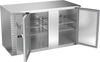 VBB58HC-S | 58" Solid Doors Back Bar in Stainless Steel