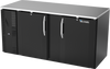 VBB68HC-B | 68" Solid Doors Back Bar in Black