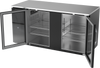 VBB68HC-FG-B | 68" Glass Doors Food Rated Back Bar in Black