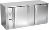 VBB68HC-F-S | 68" Solid Doors Food Rated Back Bar in Stainless Steel