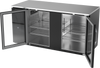 VBB68HC-G-B | 68" Glass Doors Back Bar in Black