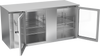 VBB68HC-G-S | 68" Glass Doors Back Bar in Stainless Steel