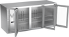 VBB72HC-FG-S | 72" Glass Doors Food Rated Back Bar in Stainless Steel