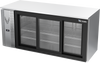 VBB72HC-F-GS-S | 72" Sliding Glass Doors Food Rated Back Bar in Stainless Steel