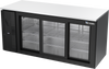 VBB72HC-GS-B | 72" Sliding Glass Doors Back Bar in Black