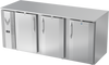 VBB78HC-F-S | 78" Solid Doors Food Rated Back Bar in Stainless Steel