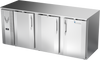 VBB78HC-S | 78" Solid Doors Back Bar in Stainless Steel