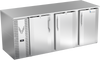VBB78HC-S | 78" Solid Doors Back Bar in Stainless Steel