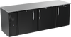 VBB94HC-F-B | 94" Solid Doors Food Rated Back Bar in Black
