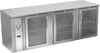 VBB94HC-FG-S | 94" Glass Doors Food Rated Back Bar in Stainless Steel