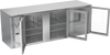 VBB94HC-FG-S | 94" Glass Doors Food Rated Back Bar in Stainless Steel