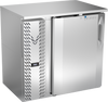 VBBN36HC-F-S | 36" Narrow Depth Solid Door Food Rated Back Bar in Stainless Steel