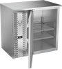 VBBN36HC-G-S | 36" Narrow Depth Glass Door Back Bar in Stainless Steel