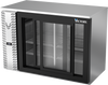 VBBN48HC-F-GS-S | 48" Narrow Depth Sliding Glass Doors Food Rated Back Bar in Stainless Steel