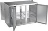 VBBN48HC-F-PT-S | 48" Narrow Depth Solid Doors Food Rated Pass-thru Back Bar in Stainless Steel