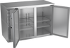 VBBN48HC-F-S | 48" Narrow Depth Solid Doors Food Rated Back Bar in Stainless Steel