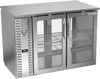 VBBN48HC-G-PT-S | 48" Narrow Depth Glass Doors Pass-thru Back Bar in Stainless Steel