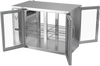 VBBN48HC-G-PT-S | 48" Narrow Depth Glass Doors Pass-thru Back Bar in Stainless Steel