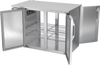 VBBN48HC-PT-S | 48" Narrow Depth Solid Doors Pass-thru Back Bar in Stainless Steel