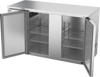 VBBN58HC-F-S | 58" Narrow Depth Solid Doors Food Rated Back Bar in Stainless Steel