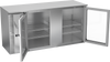 VBBN68HC-FG-S | 68" Narrow Depth Glass Doors Food Rated Back Bar in Stainless Steel