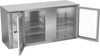 VBBN68HC-G-S | 68" Narrow Depth Glass Doors Back Bar in Stainless Steel