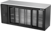 VBBN72HC-F-GS-B | 72" Narrow Depth Sliding Glass Doors Food Rated Back Bar in Black