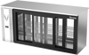 VBBN72HC-F-GS-PT-S | 72" Narrow Depth Sliding Glass Doors Food Rated Pass-thru Back Bar in Stainless Steel