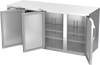 VBBN72HC-F-S | 72" Narrow Depth Solid Doors Food Rated Back Bar in Stainless Steel