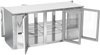 VBBN72HC-G-PT-S | 72" Narrow Depth Glass Doors Pass-thru Back Bar in Stainless Steel