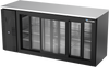 VBBN72HC-GS-B | 72" Narrow Depth Sliding Glass Doors Back Bar in Black