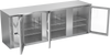 VBBN94HC-FG-S | 94" Narrow Depth Glass Doors Food Rated Back Bar in Stainless Steel