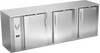 VBBN94HC-F-S | 94" Narrow Depth Solid Doors Food Rated Back Bar in Stainless Steel