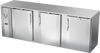 VBBN94HC-F-S | 94" Narrow Depth Solid Doors Food Rated Back Bar in Stainless Steel