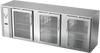 VBBN94HC-G-S | 94" Narrow Depth Glass Doors Back Bar in Stainless Steel