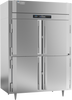 RS-2D-S1-EW-PT-HD-HC | Ultraspec Extra Wide Pass-Thru Half Solid Door Refrigerator