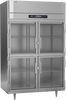 RSA-2D-S1-HG-HC | Ultraspec Half Glass Reach-In Refrigerator