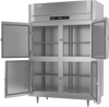 RSA-2N-S1-HD-HC | Ultraspec Extra Wide Narrow Depth Half Solid Door Reach-In Refrigerator