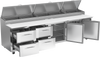 VPPD119HC-4 | 119" Pizza Prep Table